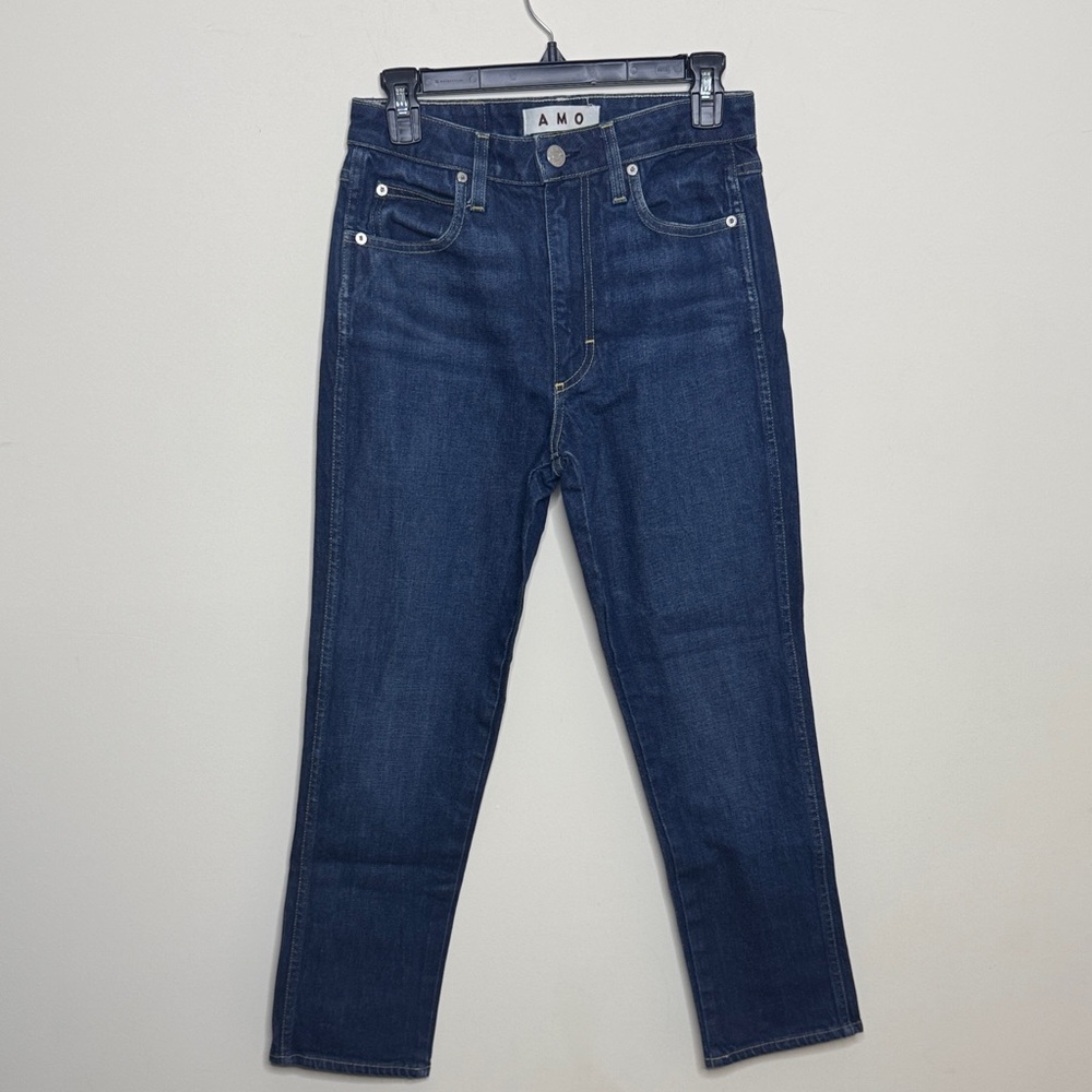 AMO Dark Blue Ankle Jeans